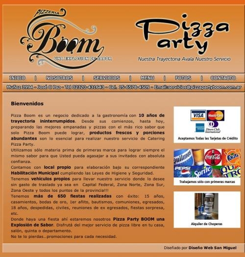 Pizza party boom | servicio de pizza party | 10 años de experiencia | at. en todo buenos aires
